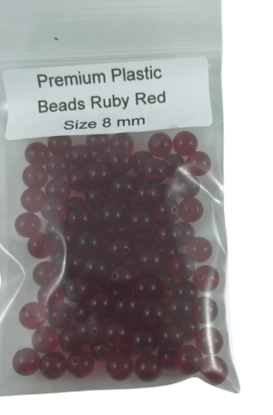 Premium beads ruby red 8mm