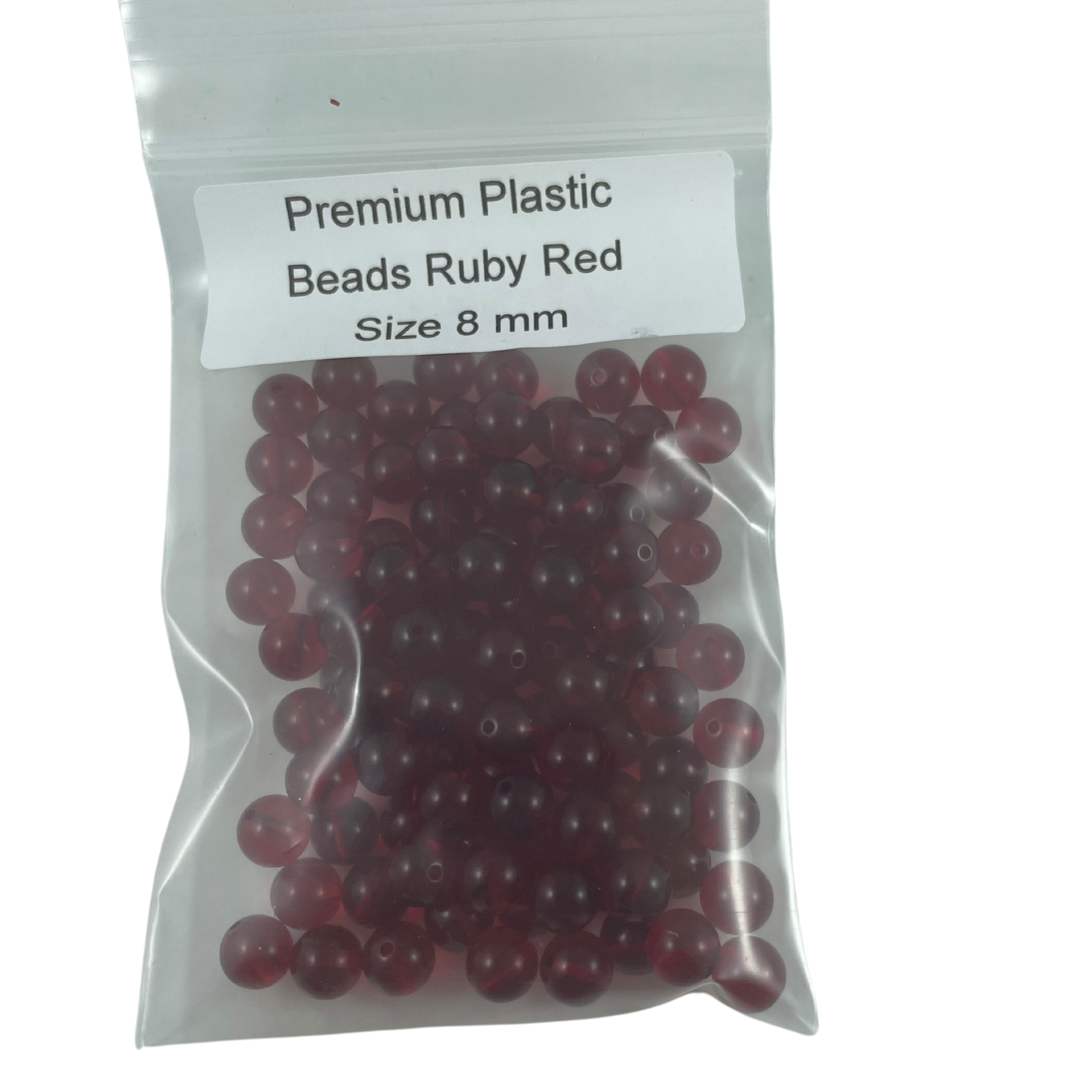 Premium beads ruby red 8mm